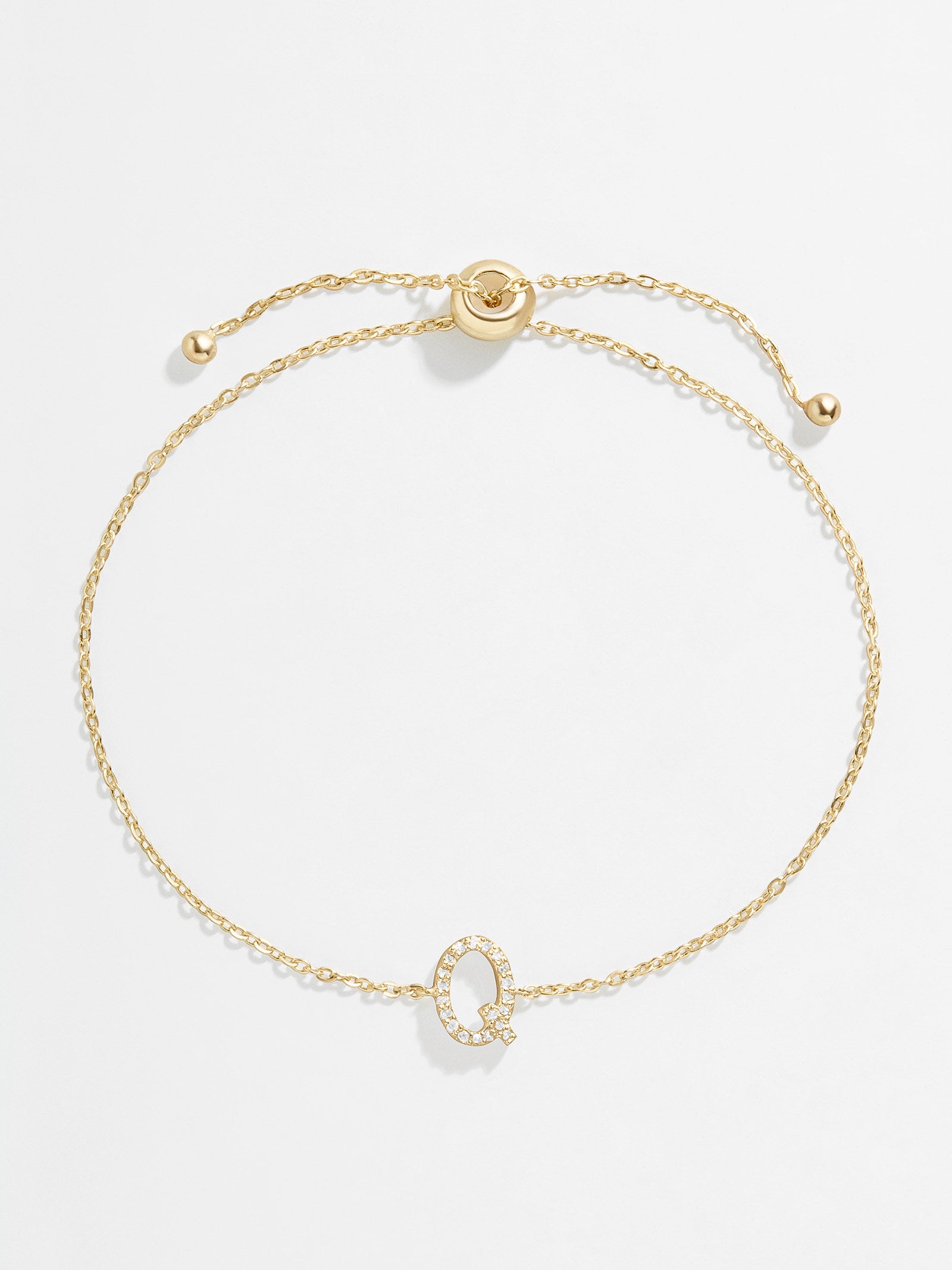14K Gold & Diamond Initial Bracelet - Gold/Pav?? - Image 20