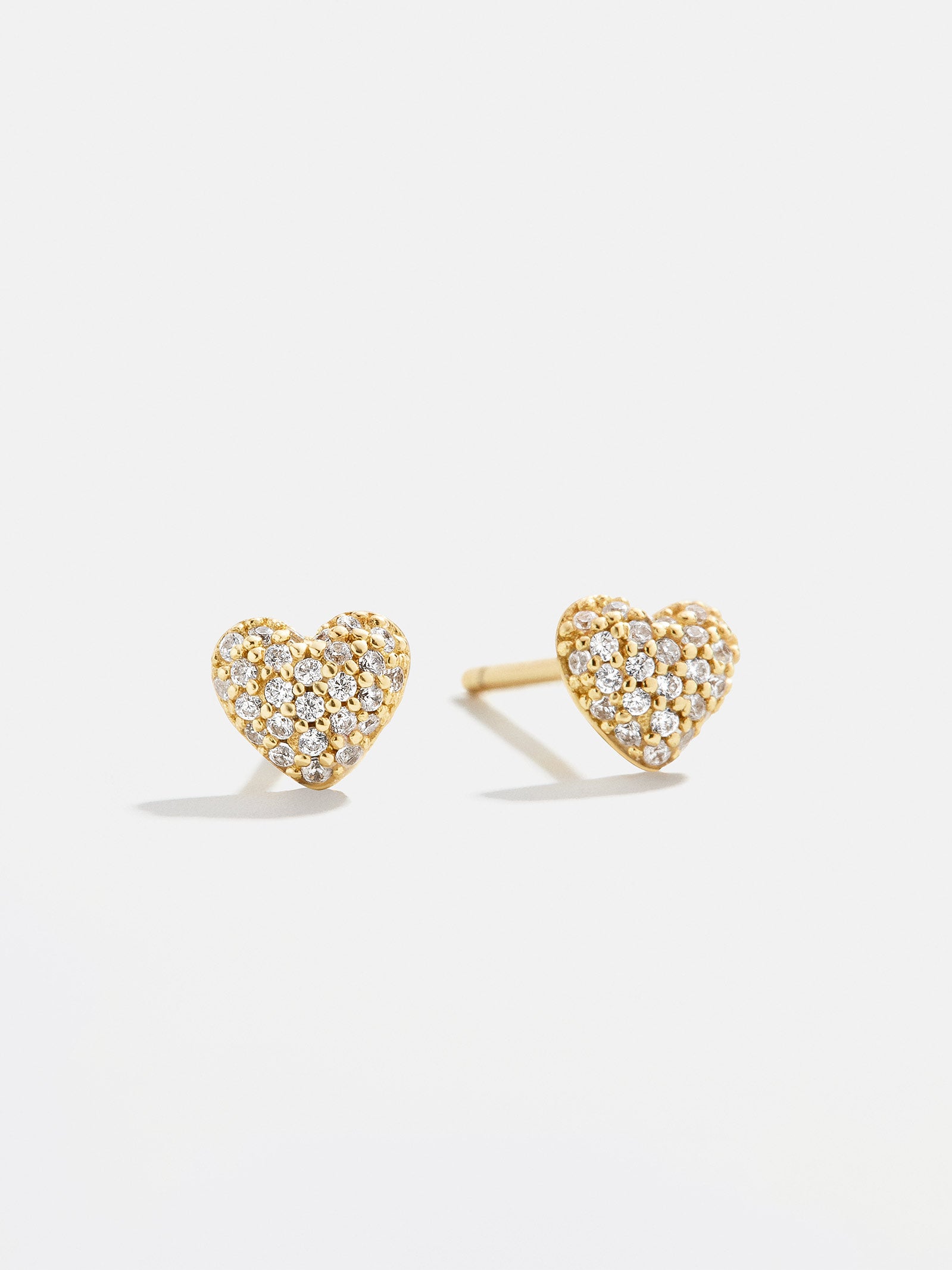 Adrianna 18K Gold Earrings - Pav?? Heart