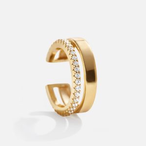 Emely 18K Gold Ear Cuff - Gold