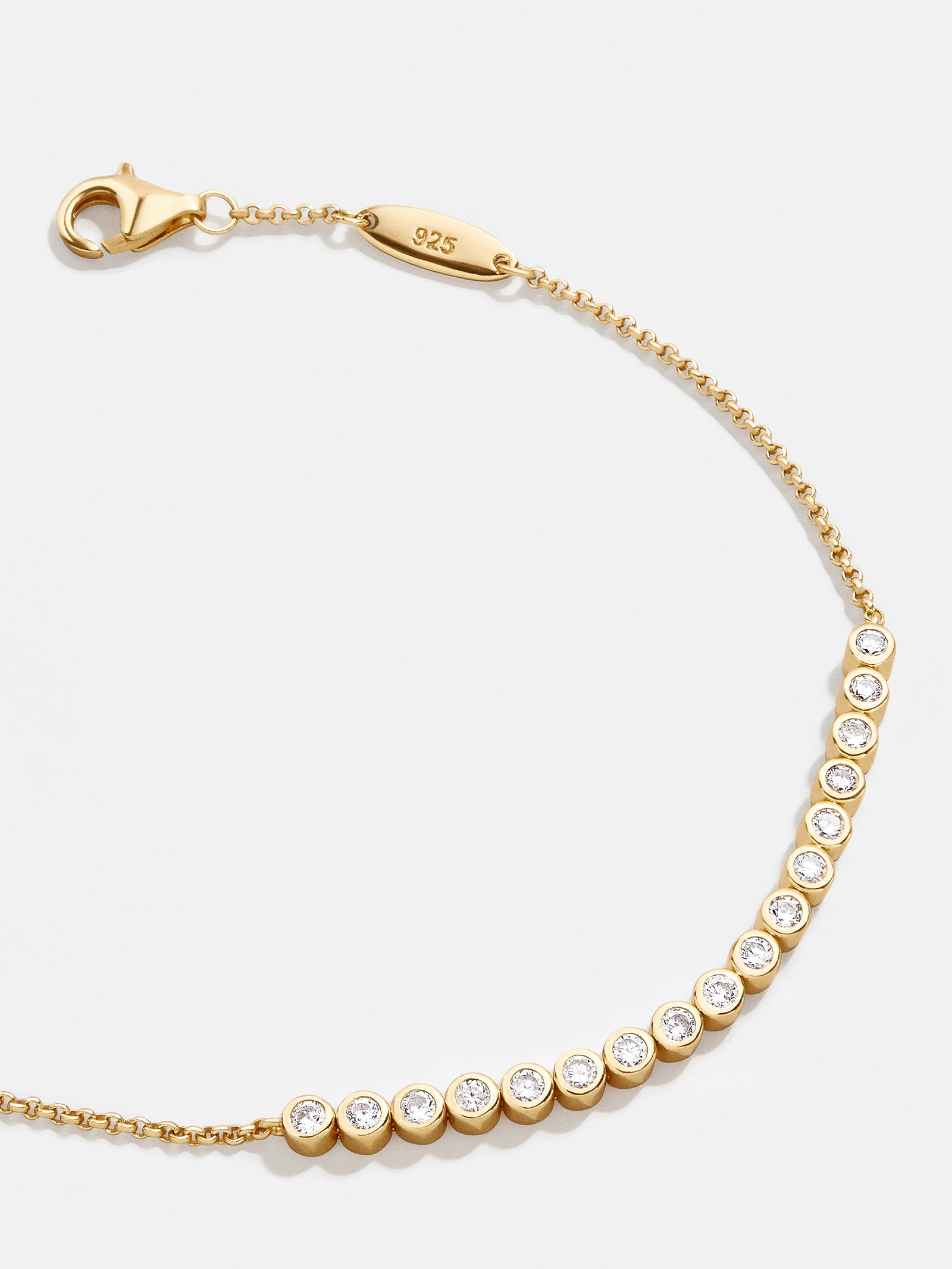 Sophie 18K Gold Tennis Bracelet - Gold/Pav??