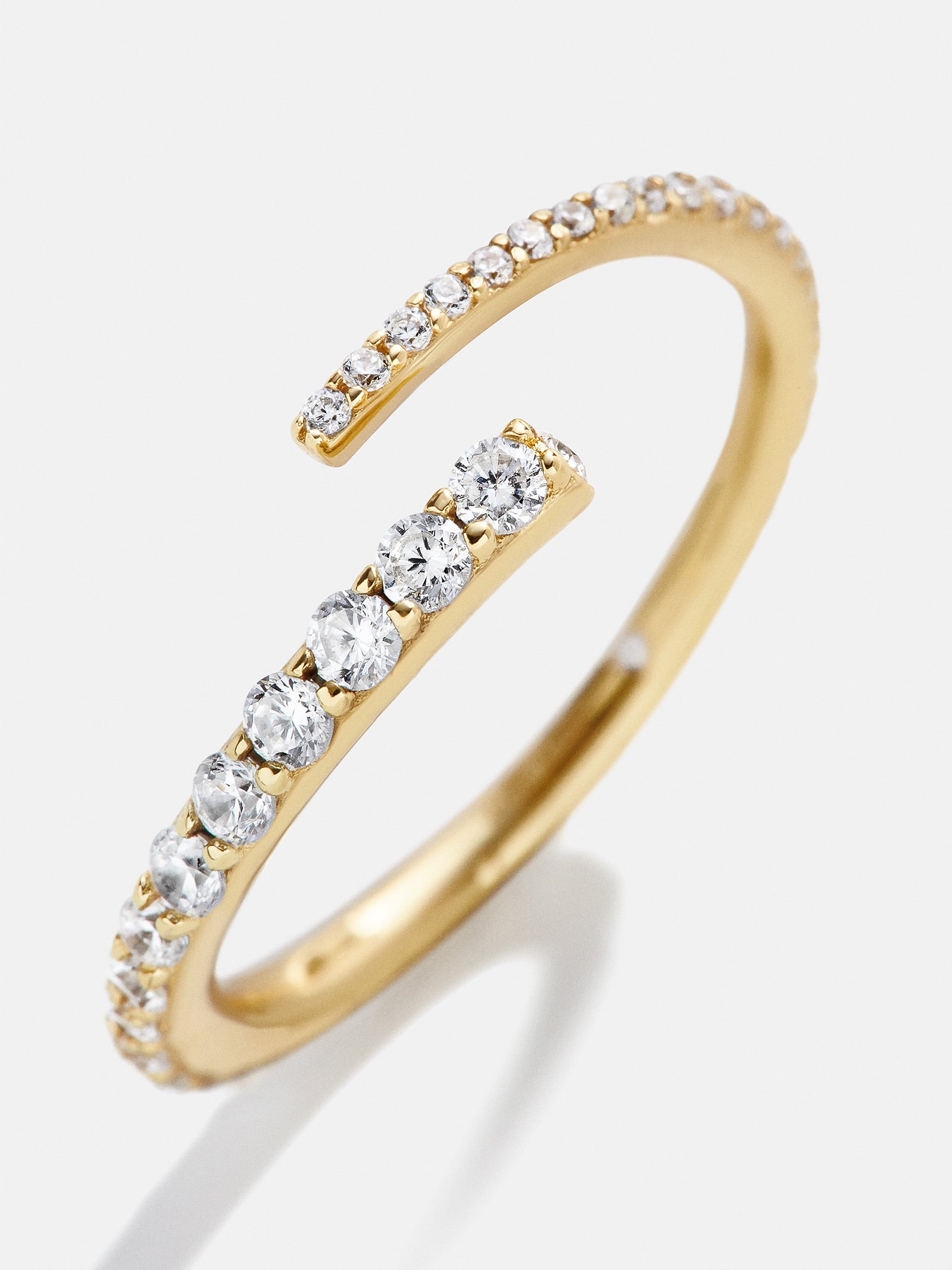 Nicole 18K Gold Ring - Gold/Pav?? - Image 3