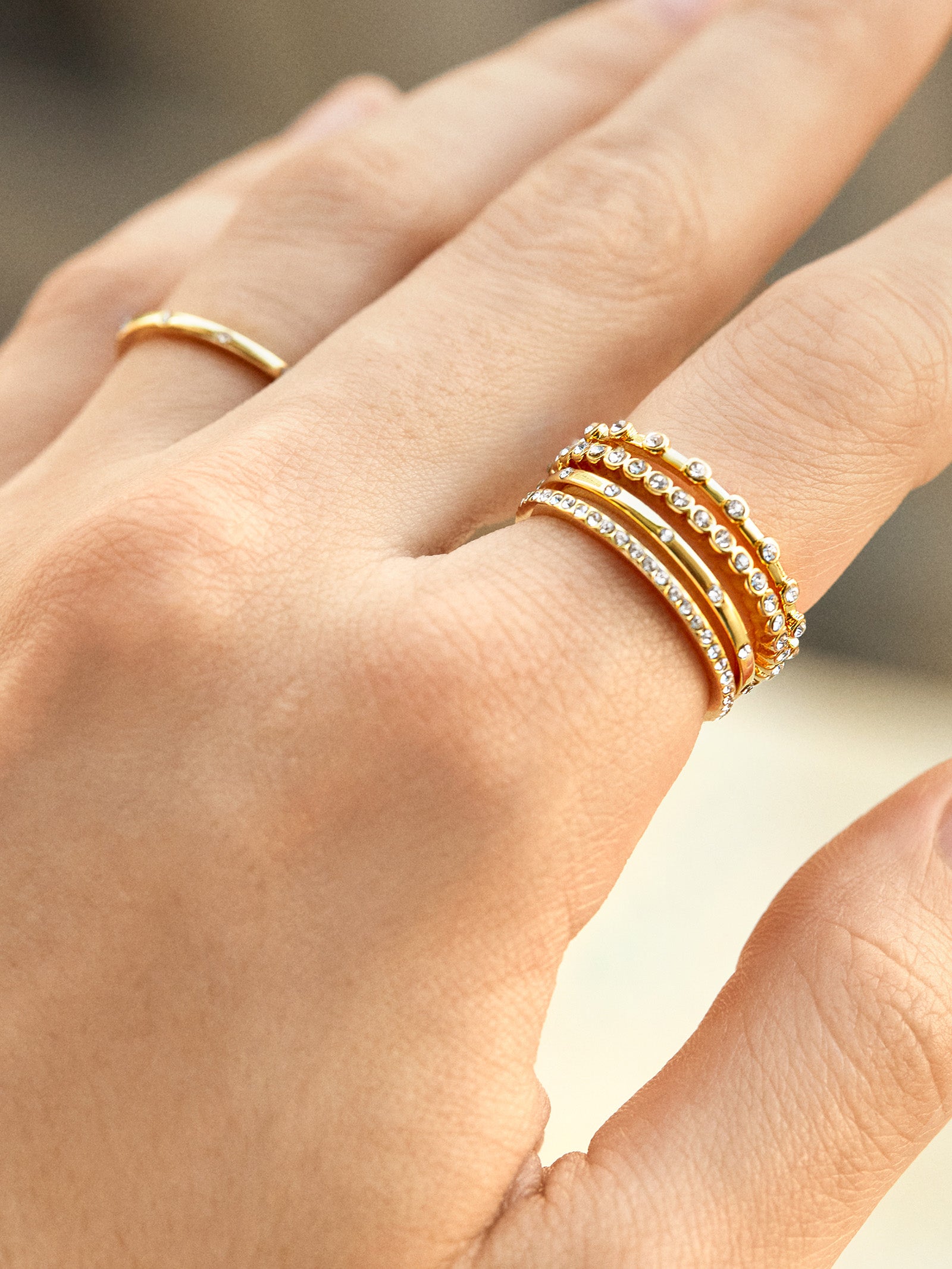 Morgan Ring Set - Gold/Pav?? - Image 2