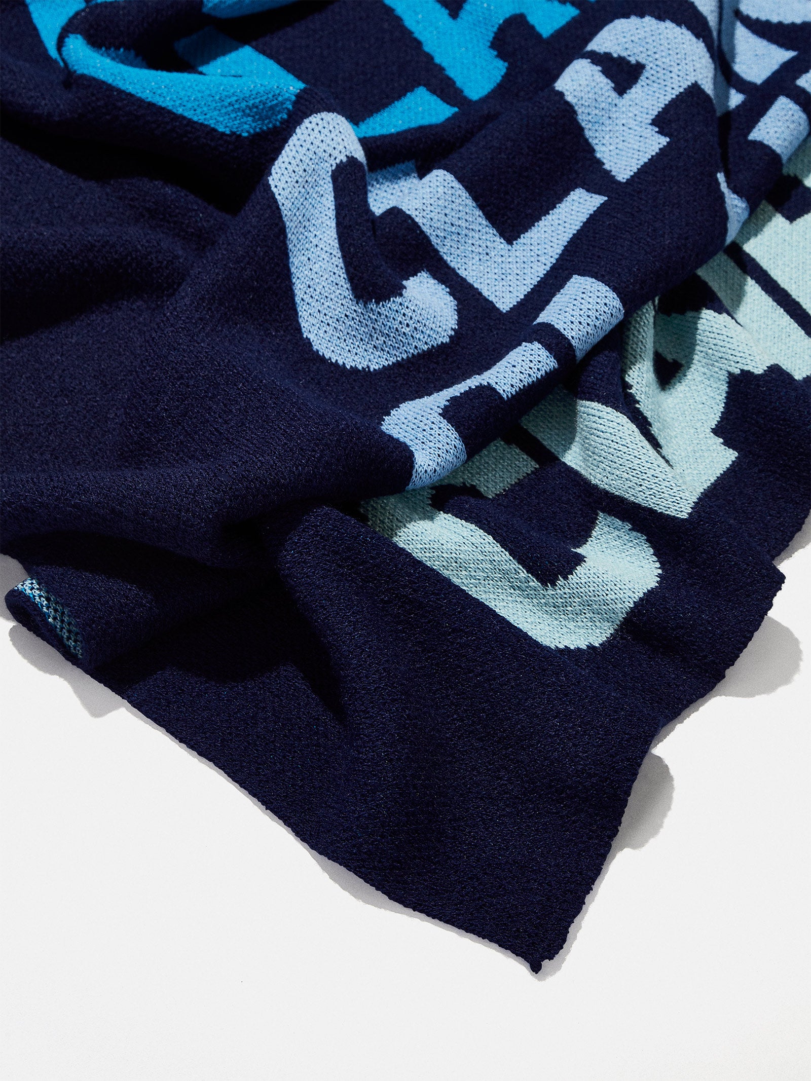 Ombre Name Custom Blanket - Navy/Blue - Image 4
