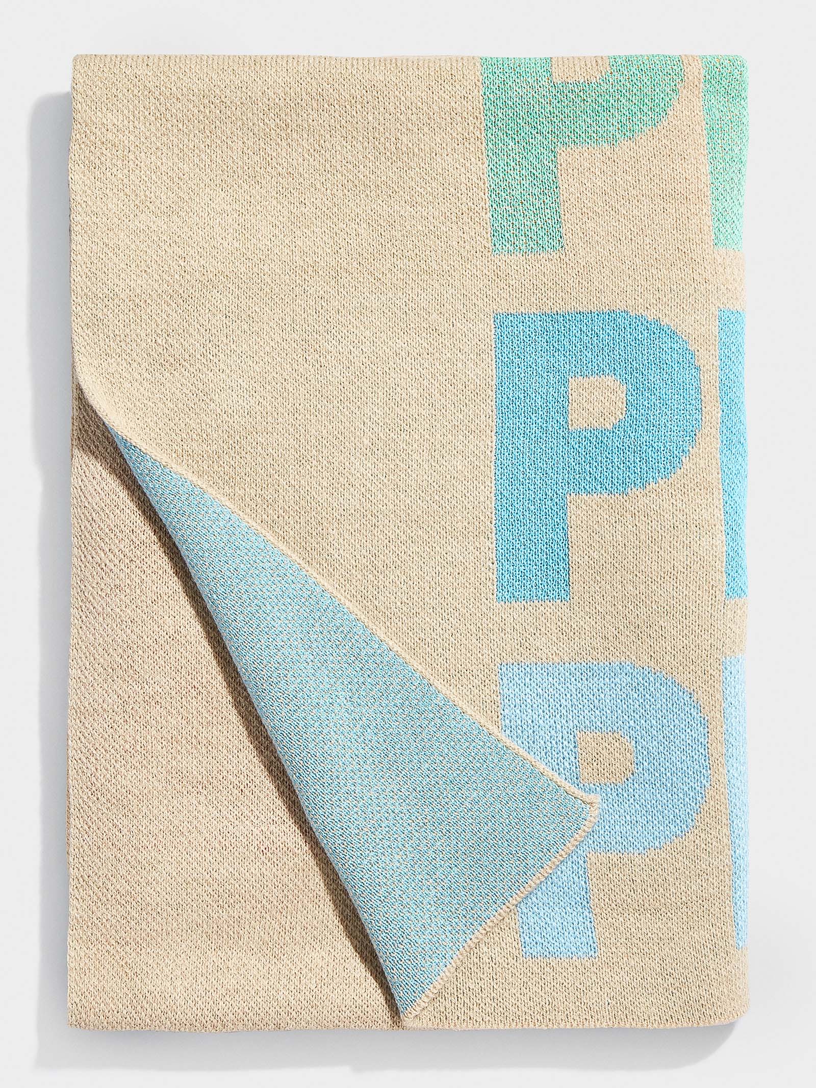 Ombre Name Custom Blanket - Beige/Multi - Image 3