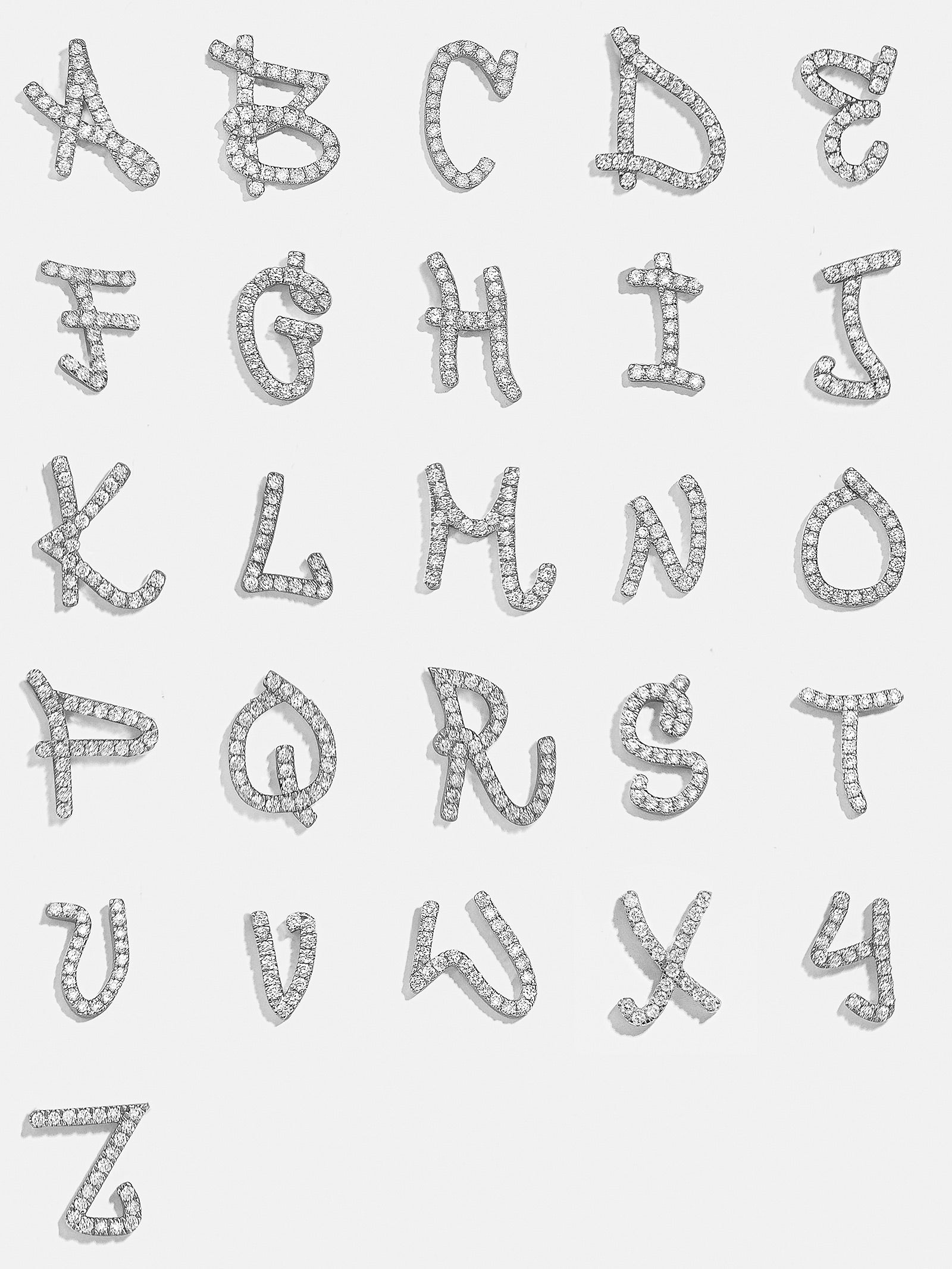 Solid Gold & Diamond Initial Earring - Gold - Image 2