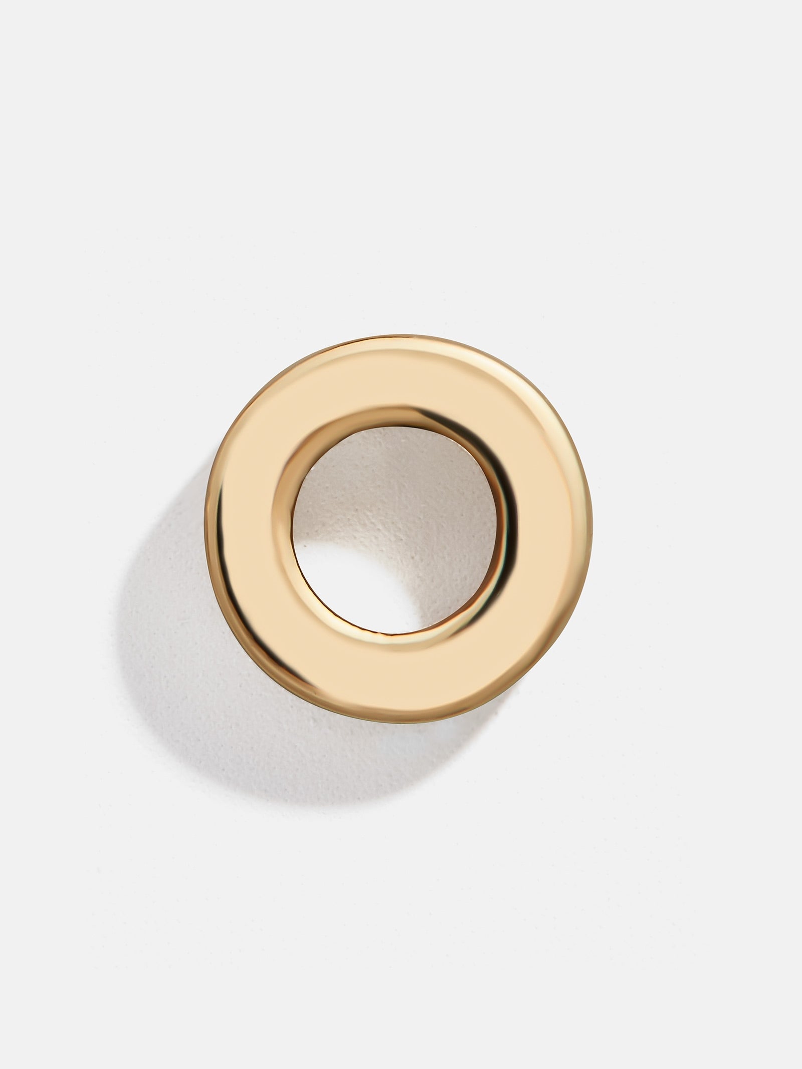 Single 14K Solid Gold Initial Earring - Gold - Image 18