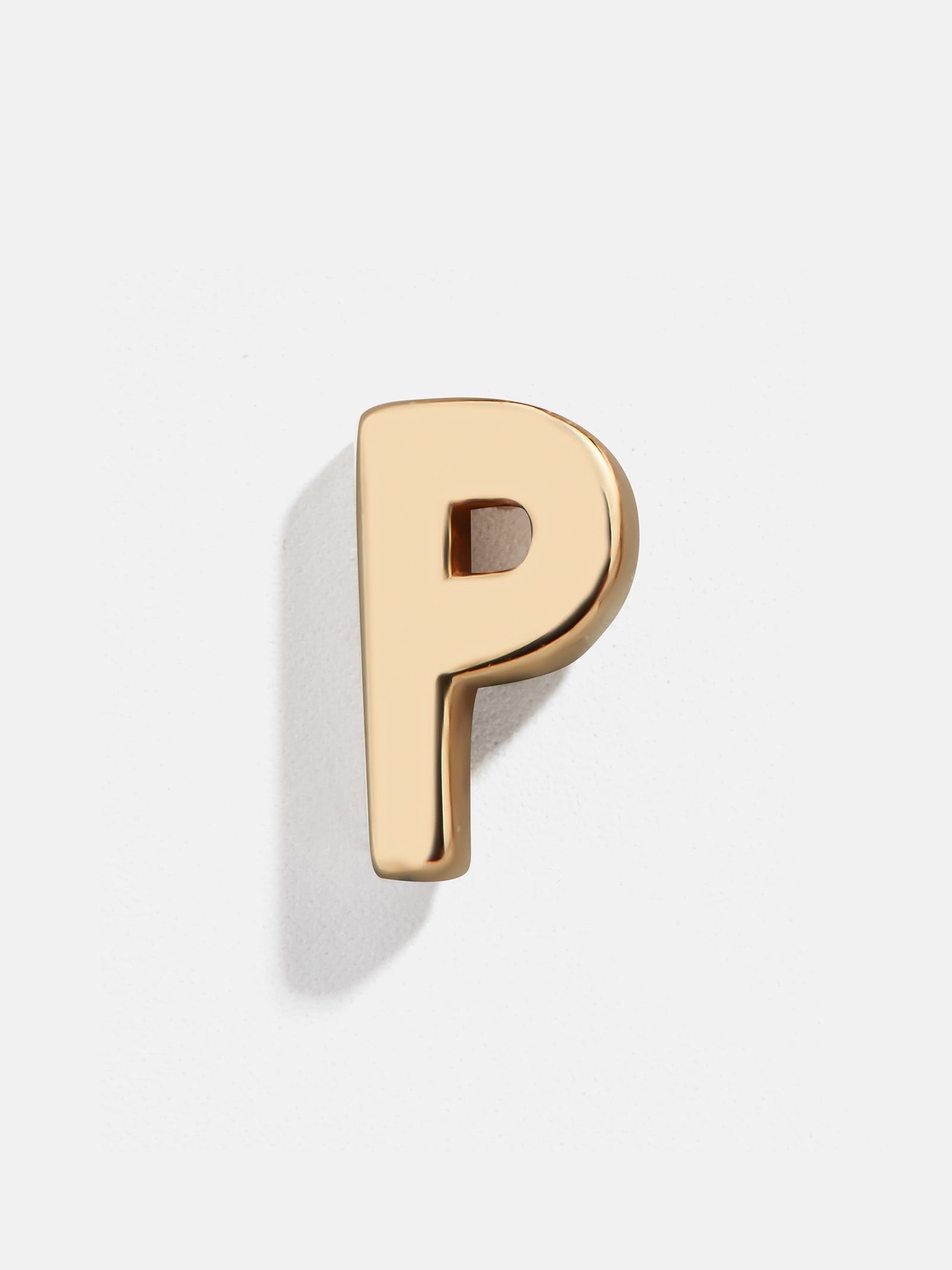 Single 14K Solid Gold Initial Earring - Gold - Image 19