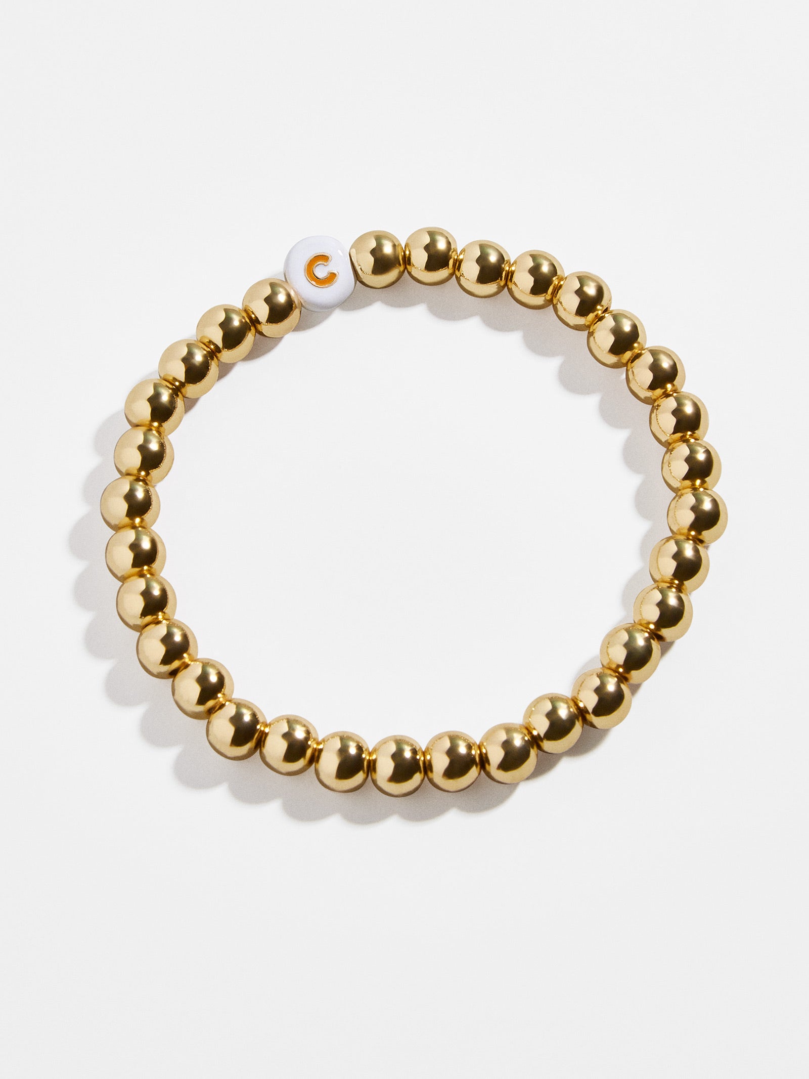 Initial Pisa Beaded Bracelet - White - Image 4
