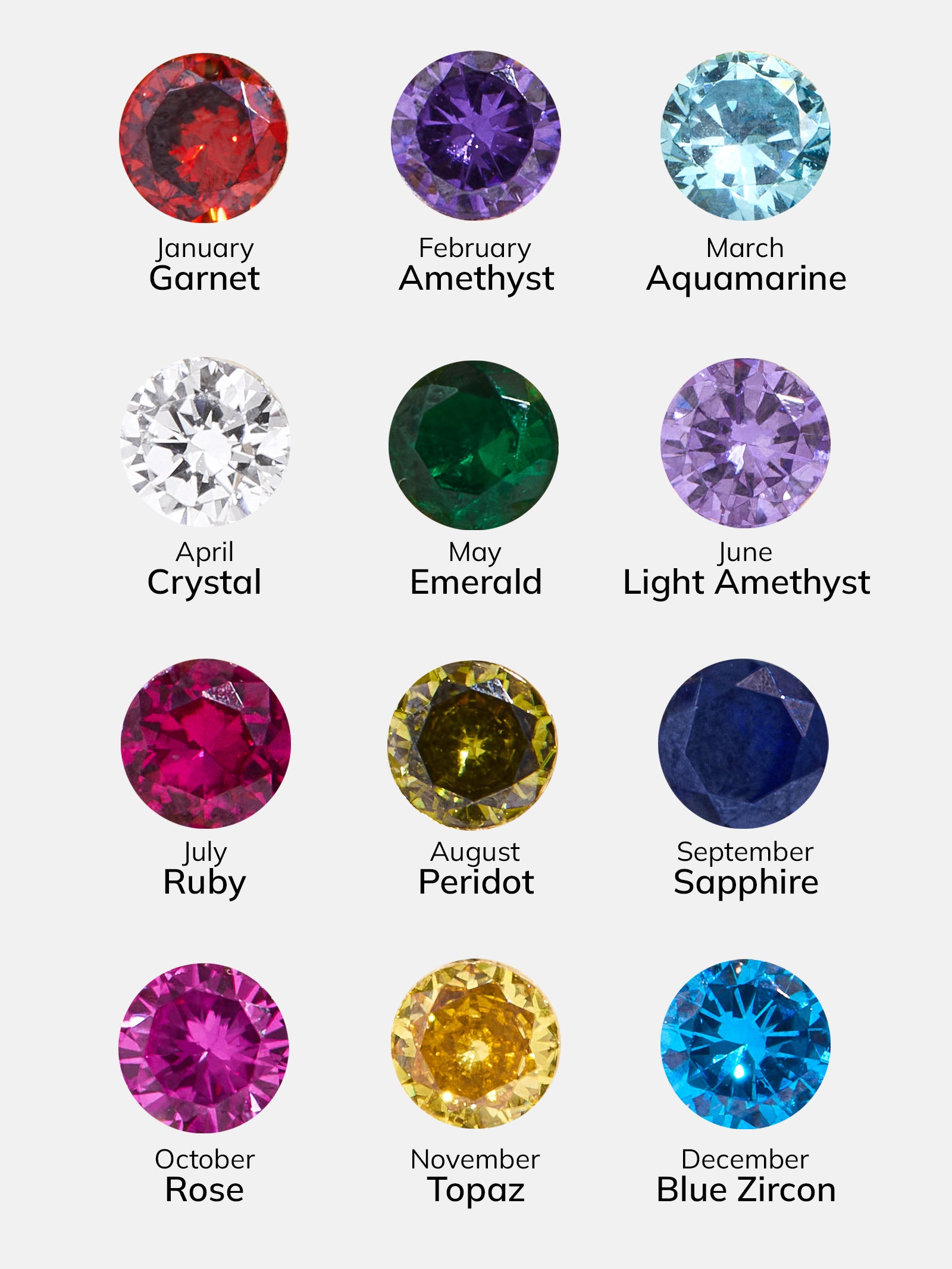 Esther 18K Gold Birthstone Necklace - Garnet - Image 4