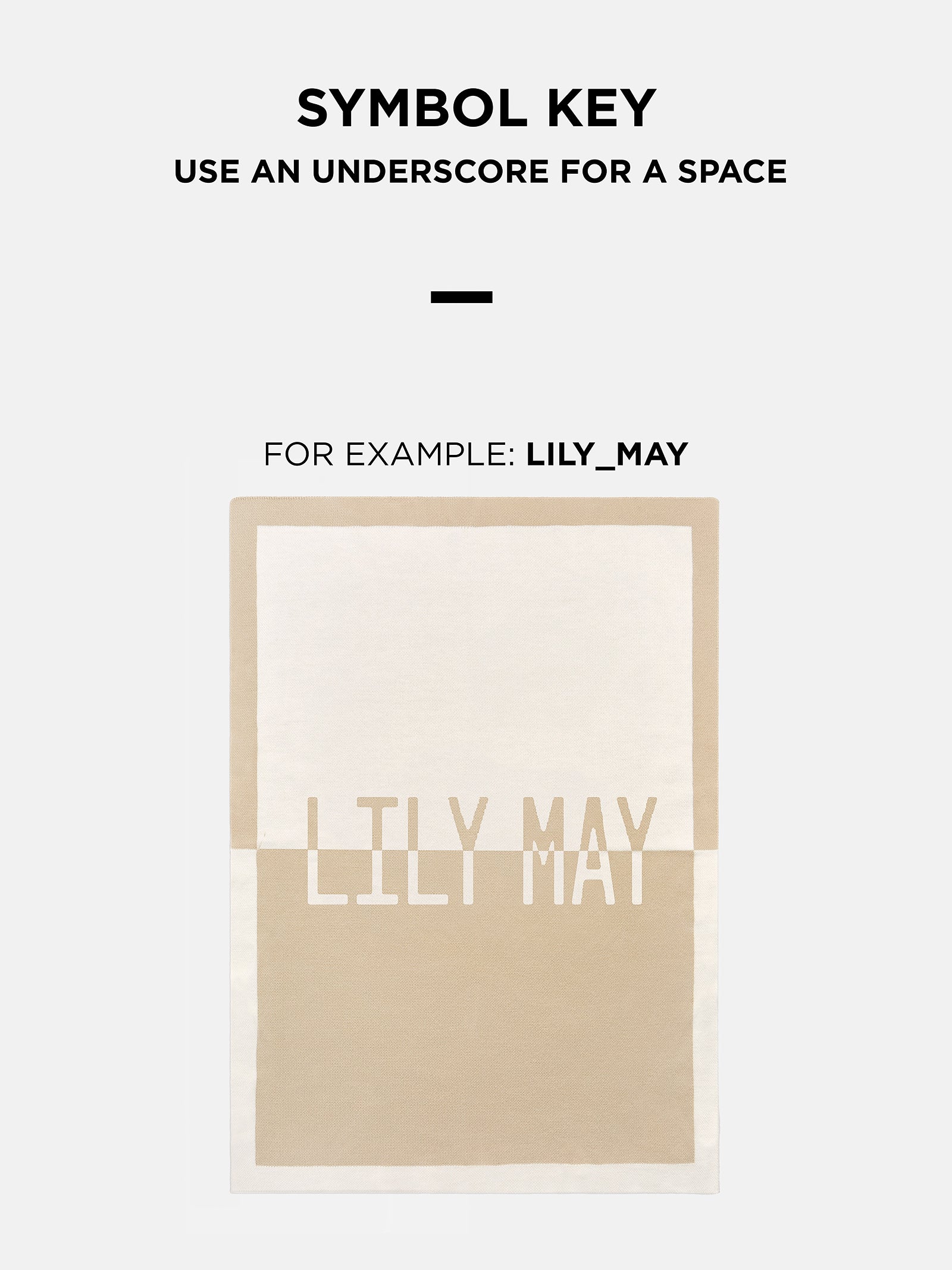 Spell It Out Custom Blanket - Tan/Black - Image 6