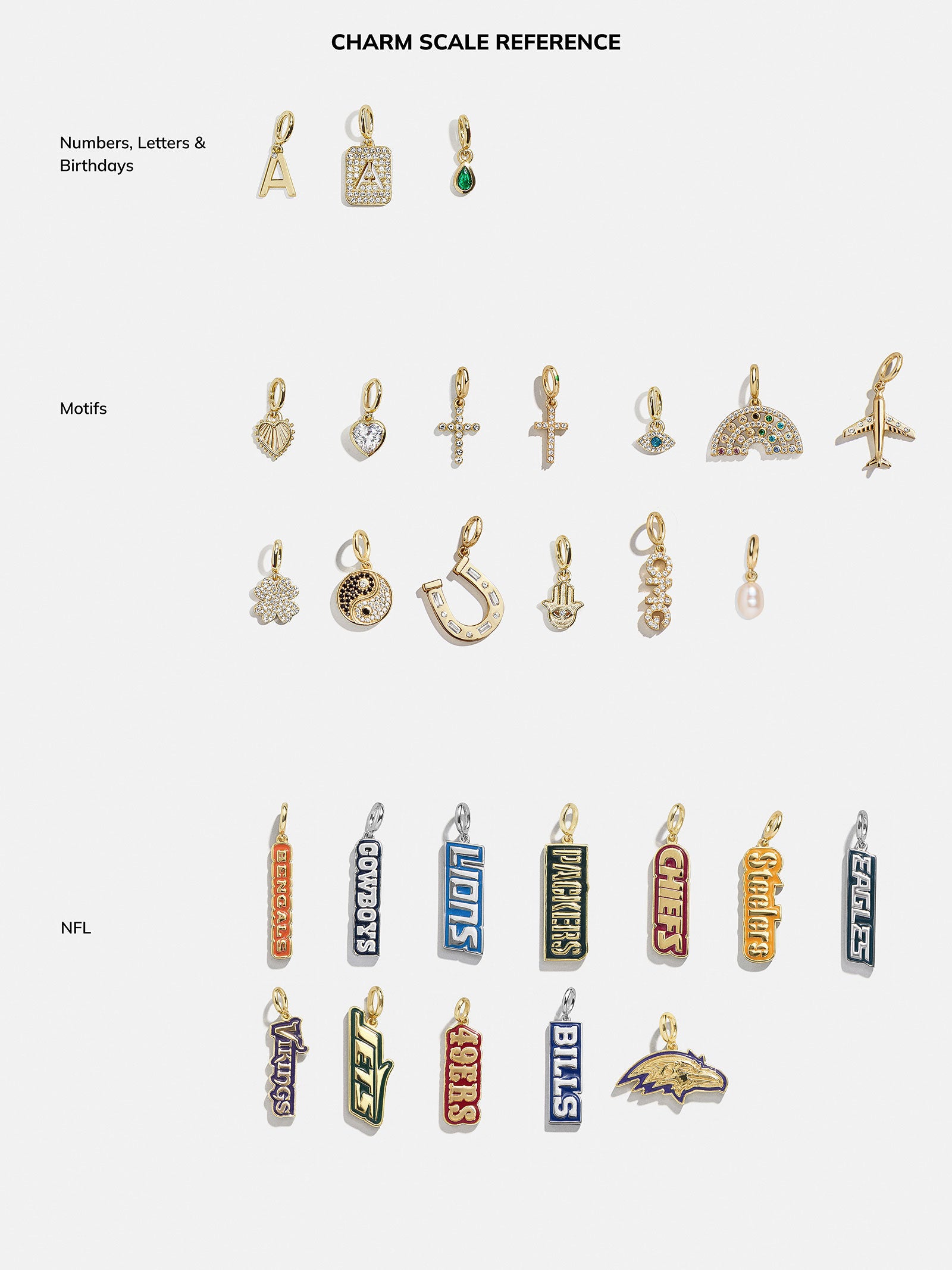 Cluster Custom Charm Necklace - Gold - Image 5