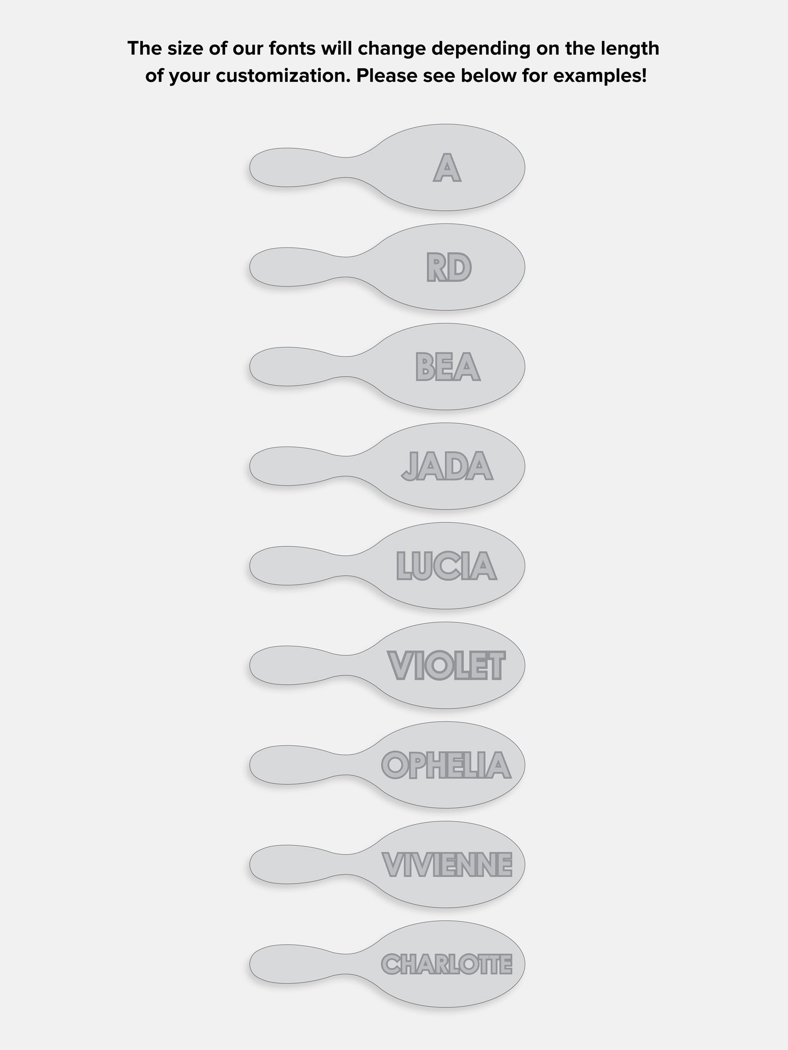 Mini Block Font Custom Hair Brush - Navy/Light Purple - Image 7