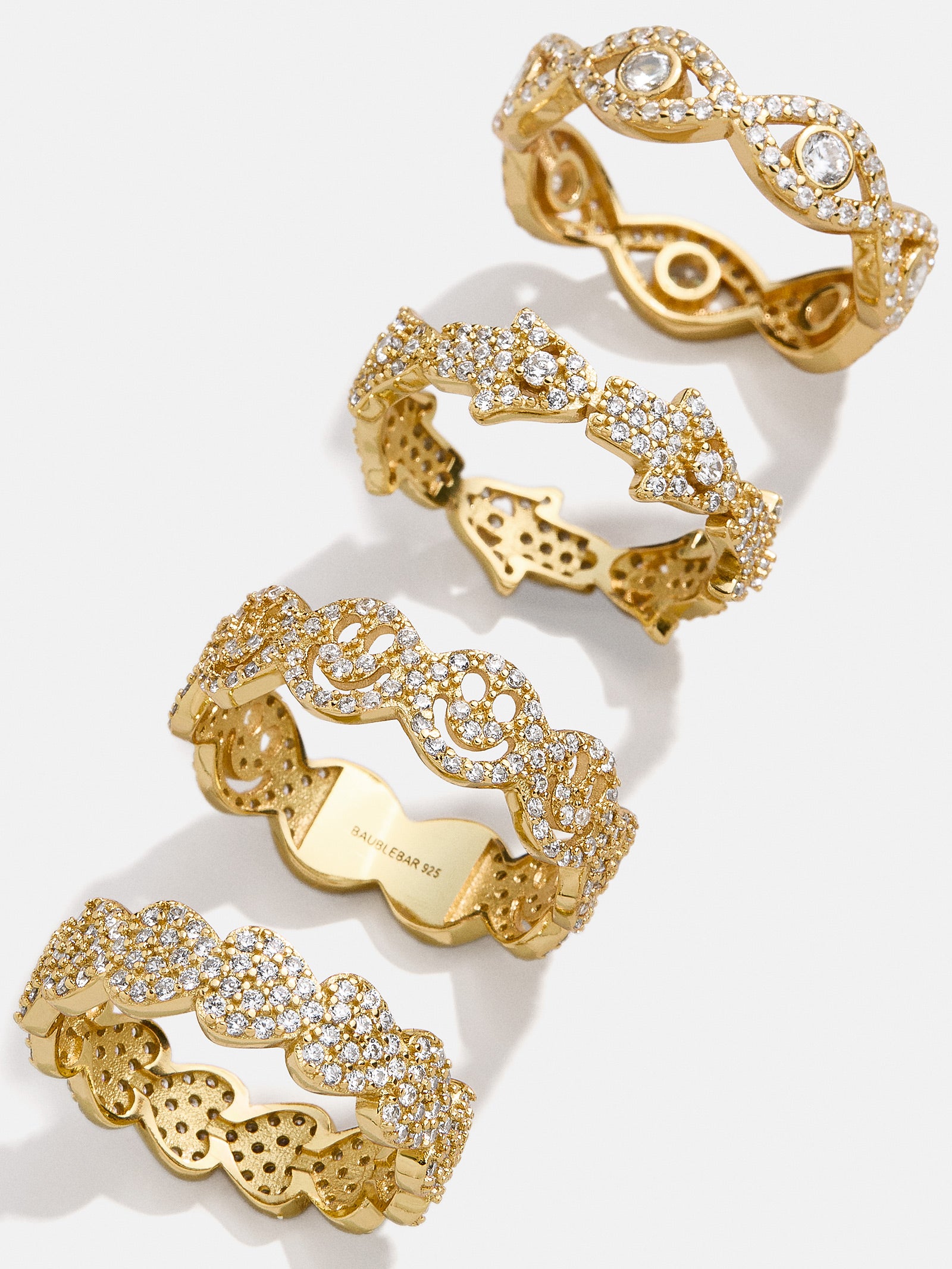 18K Gold Smiley Pav?? Ring - Smiley Face