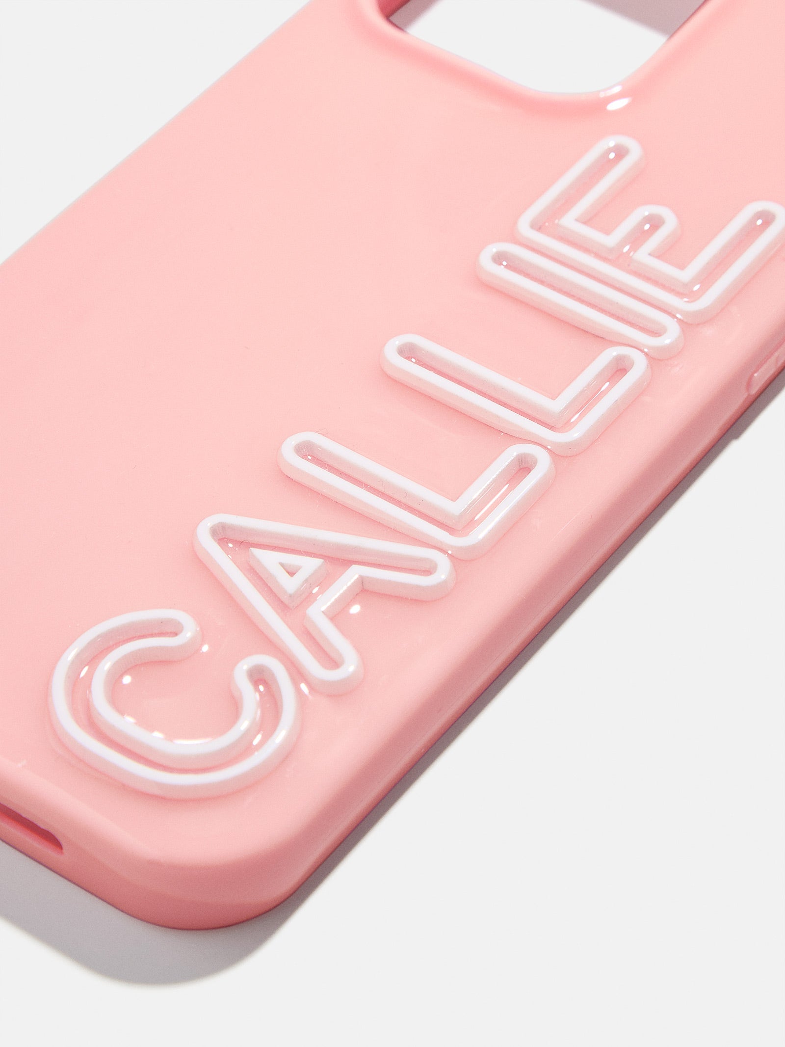 Fine Line Custom iPhone Case - Blush/White - Image 2