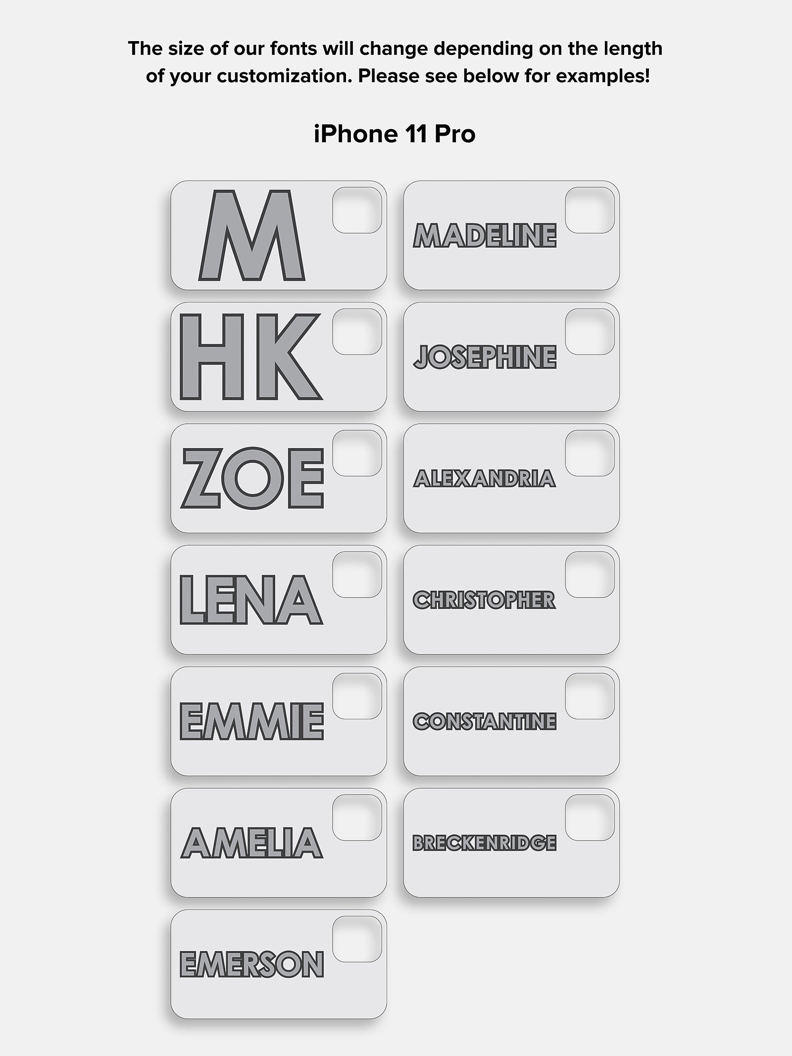 Block Font Custom iPhone Case - Beige/Brown - Image 7