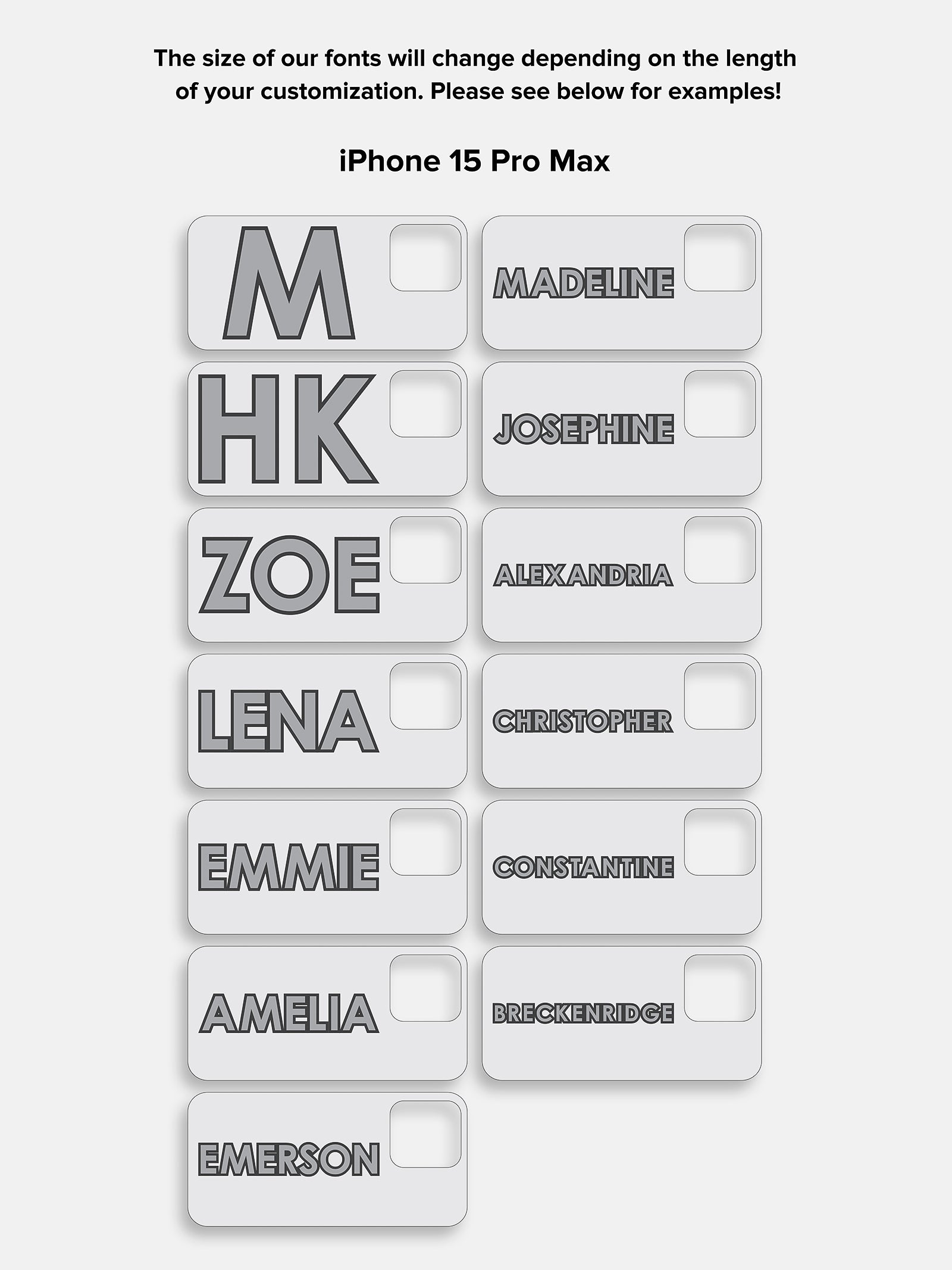 Block Font Custom iPhone Case - Lavender/White - Image 24