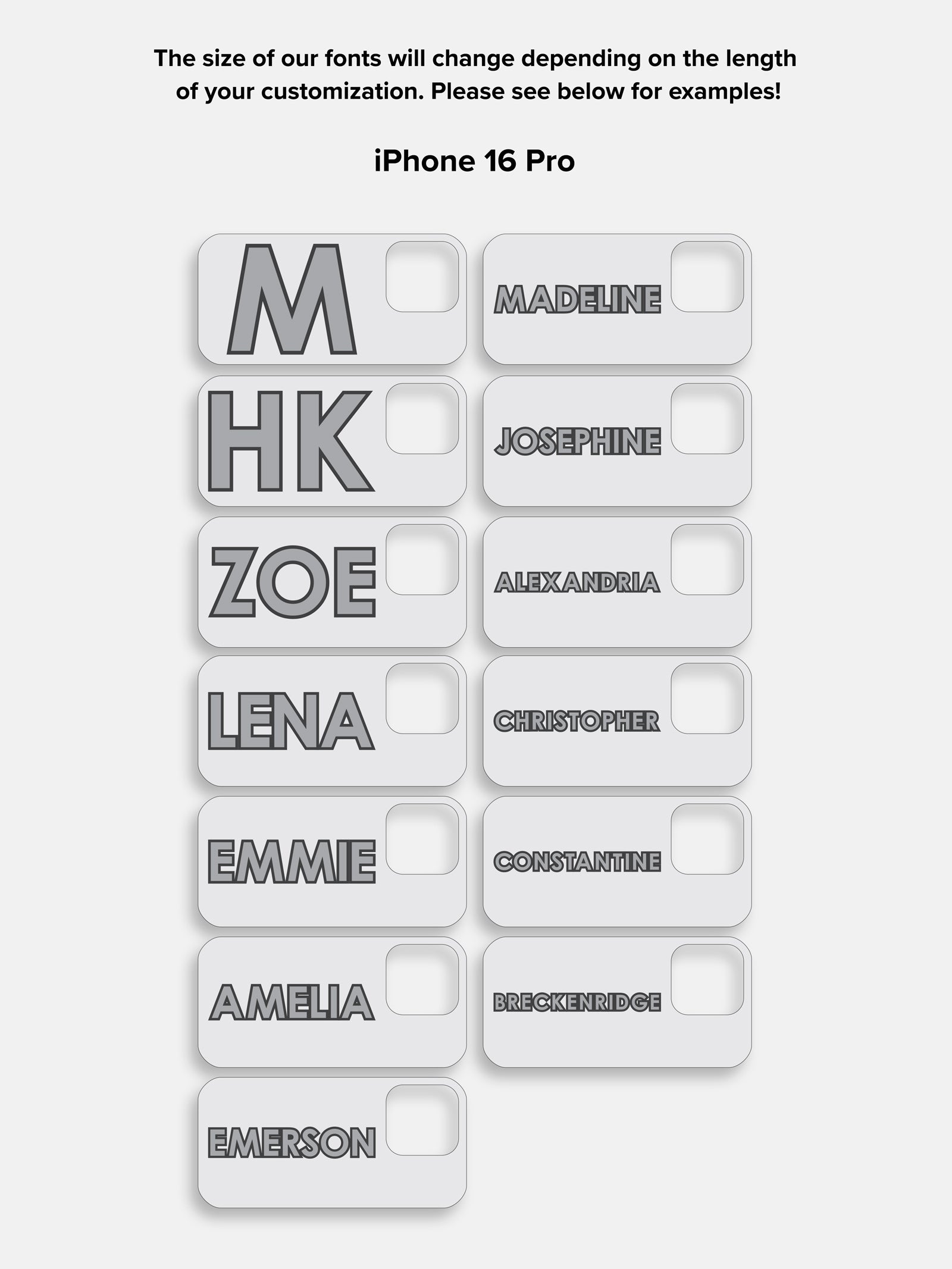 Block Font Custom iPhone Case - Beige/Brown - Image 25