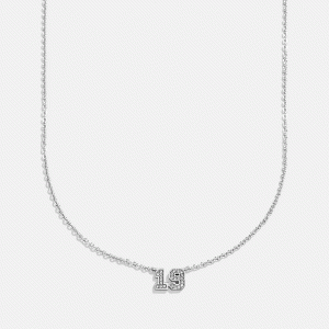 Varsity Number Custom Necklace - One Silver Station