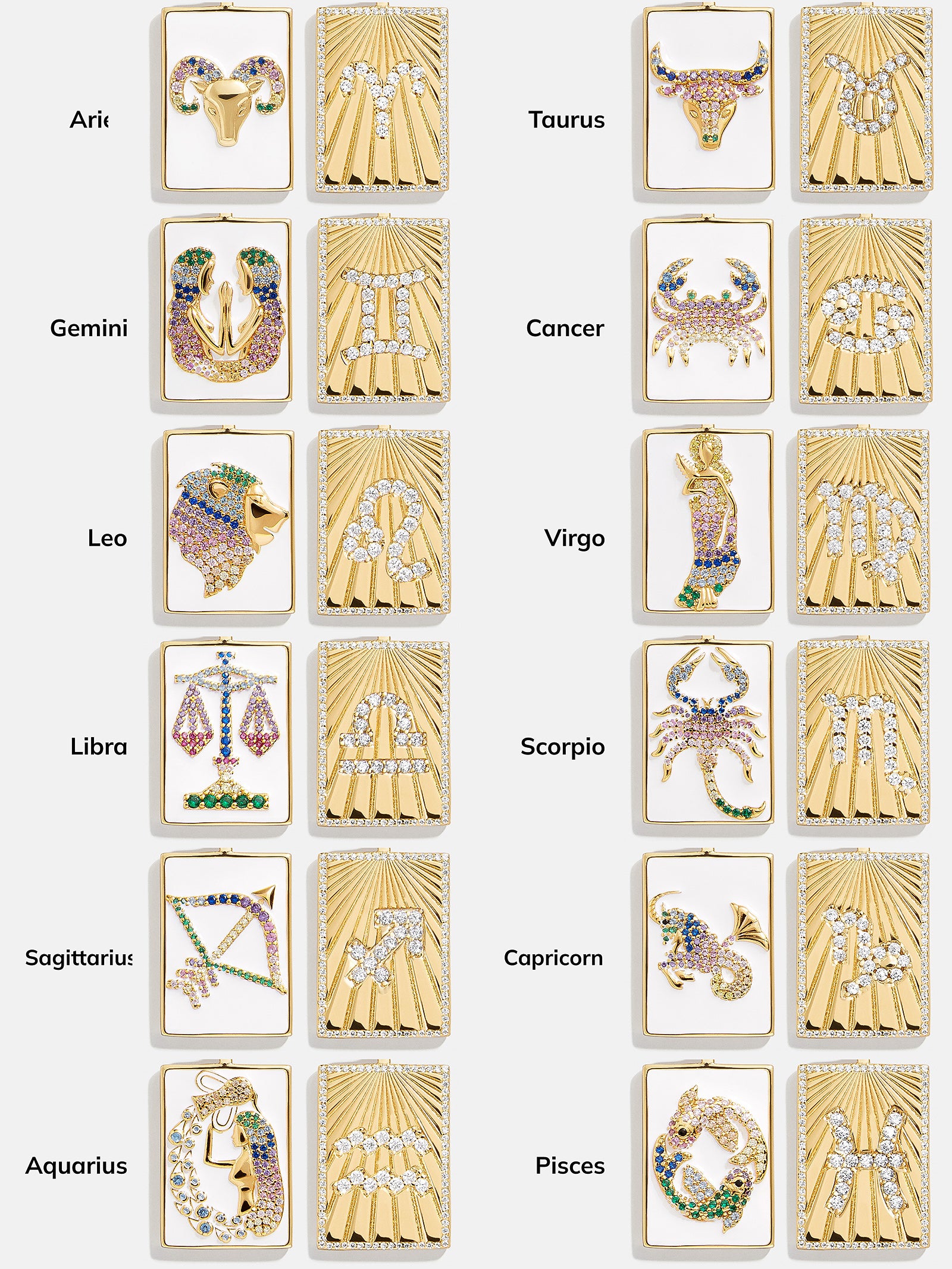 Reversible 18K Gold Zodiac Pendant Necklace - Aries - Image 9